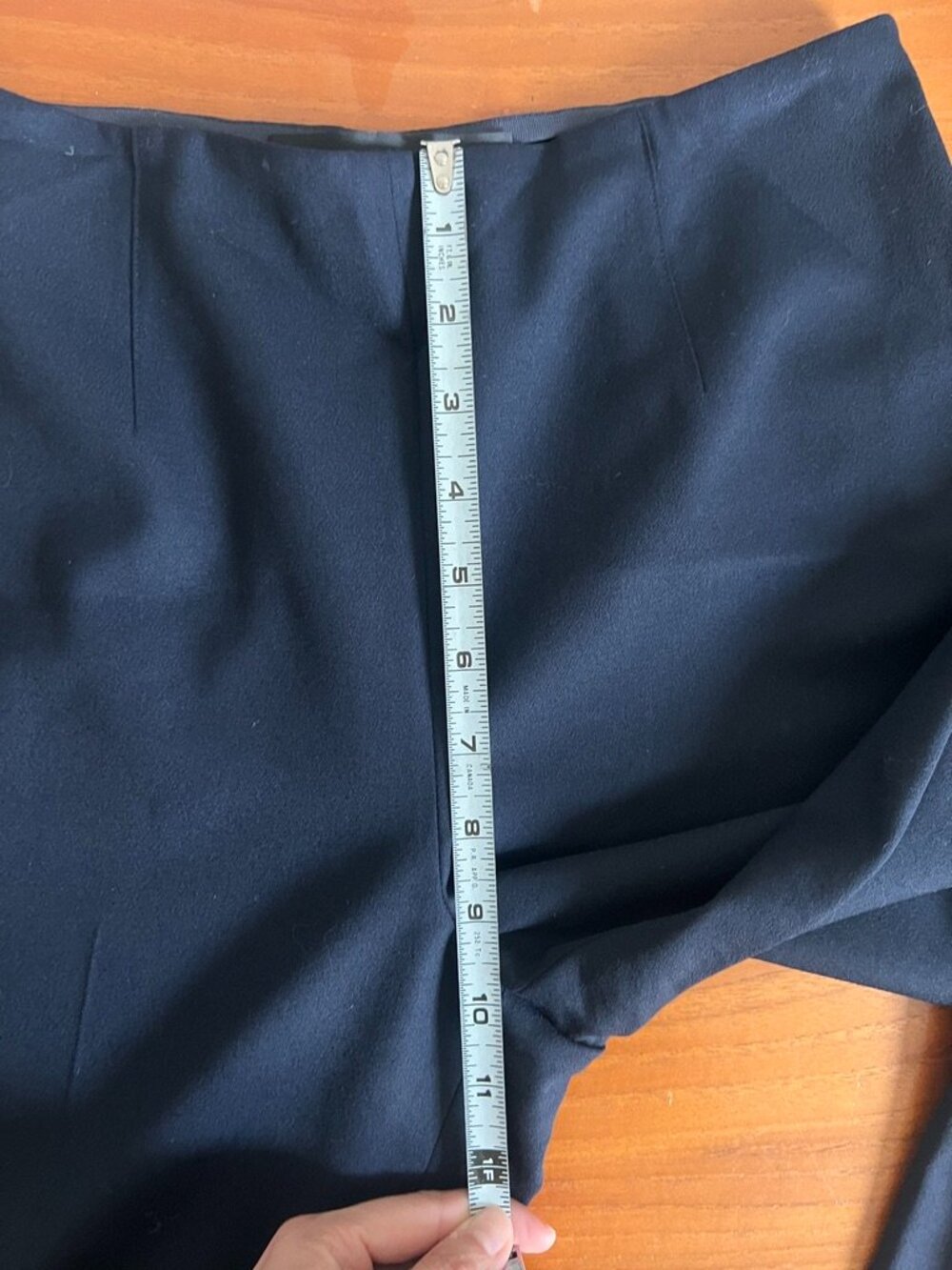 Ralph Lauren Black Label Navy, Wool Blend Wide Leg Trousers | Size 2 - Picture 10 of 11